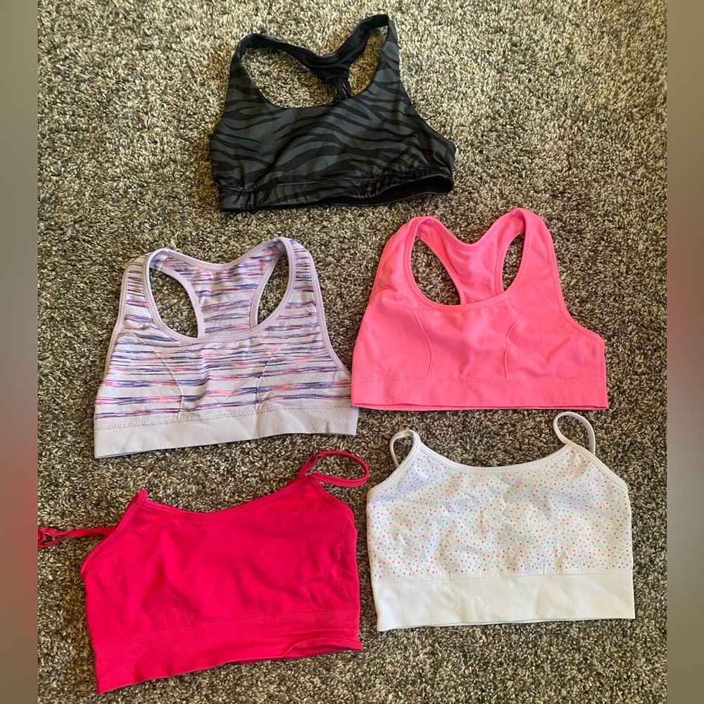 Girls sports bras
